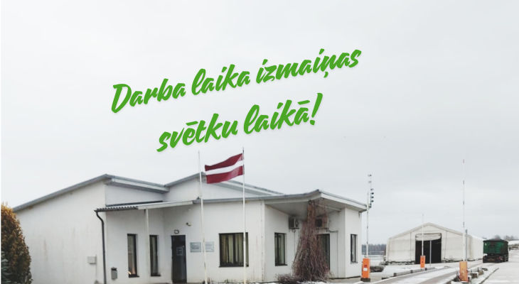Darba laika izmaiņas valsts svētkos